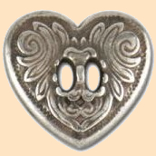 slotted heart concho